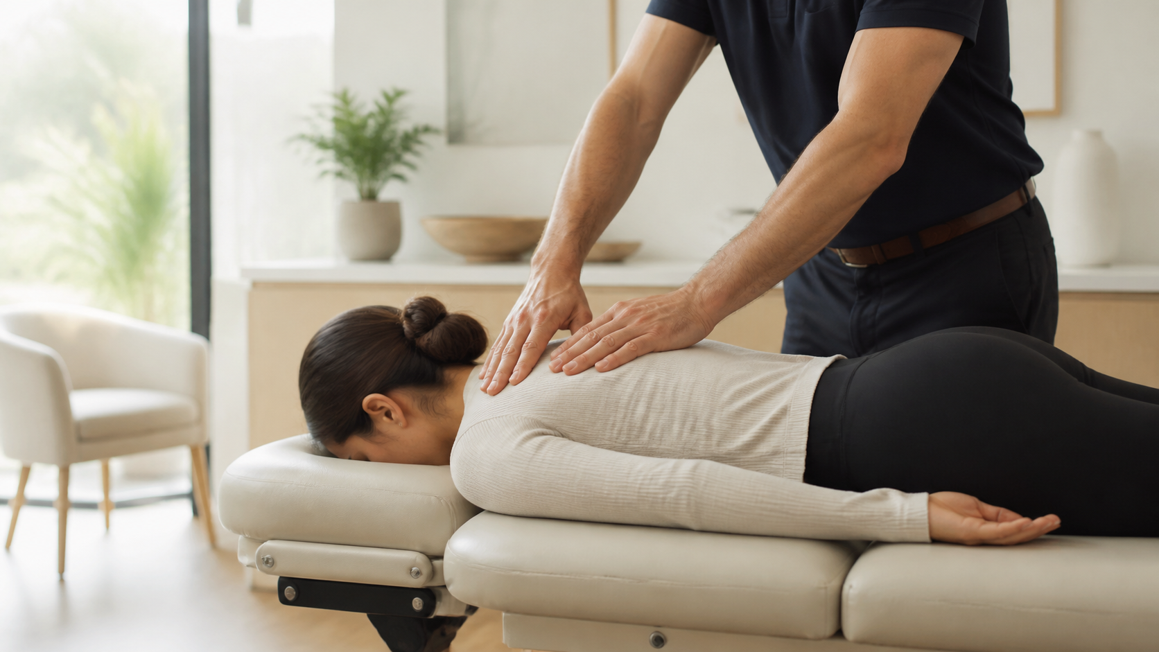 Chiropractic care session